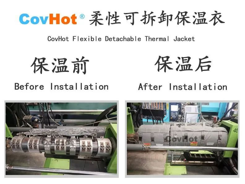 可拆式保溫套，注塑機(jī)節(jié)能利器